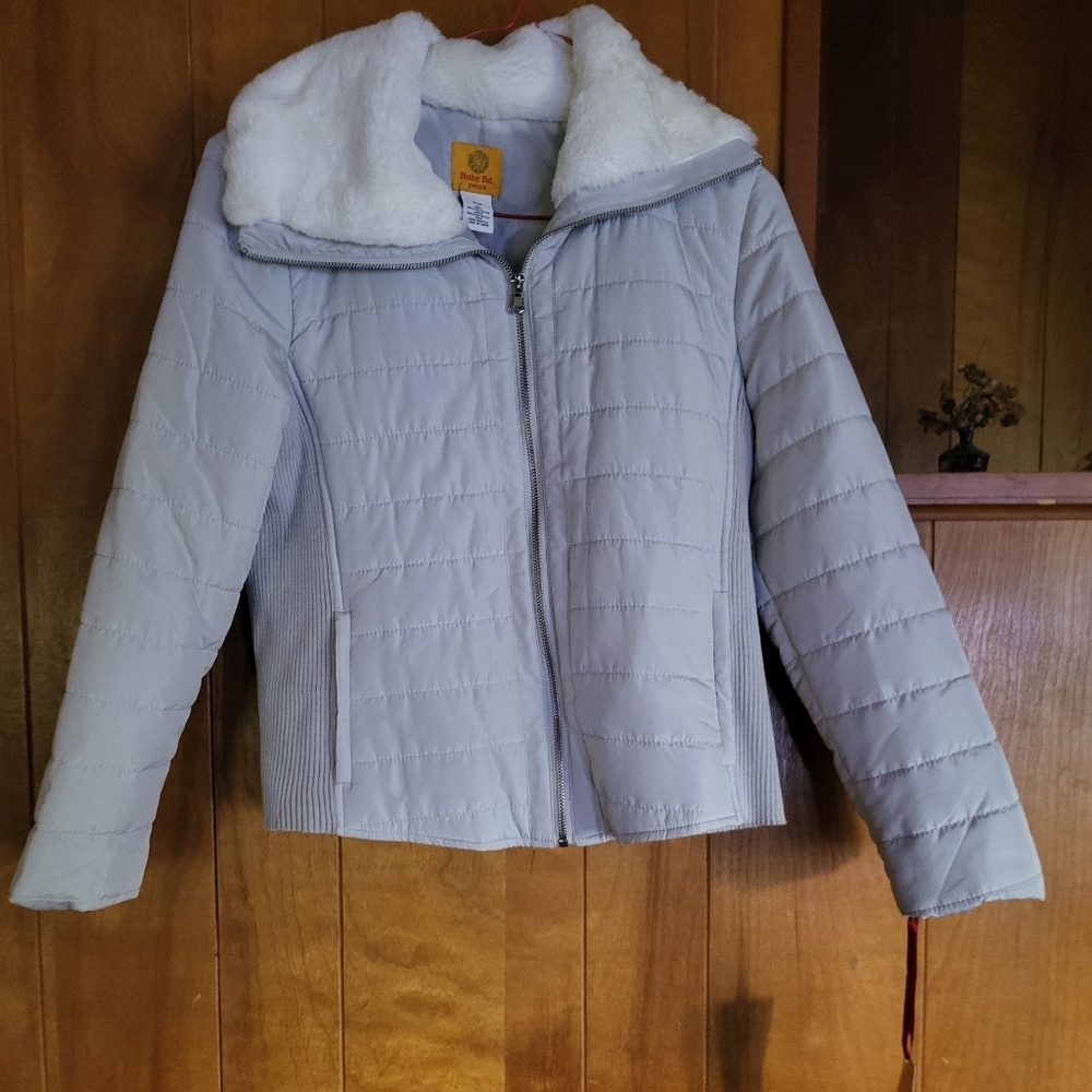 BRAND NEW LIGHT GRAY, PETITE MEDIUM JACKET! NWT!